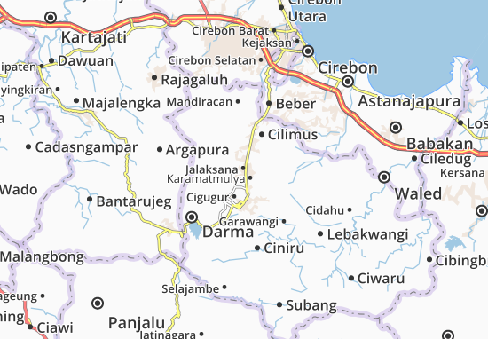 Karte Stadtplan Jalaksana