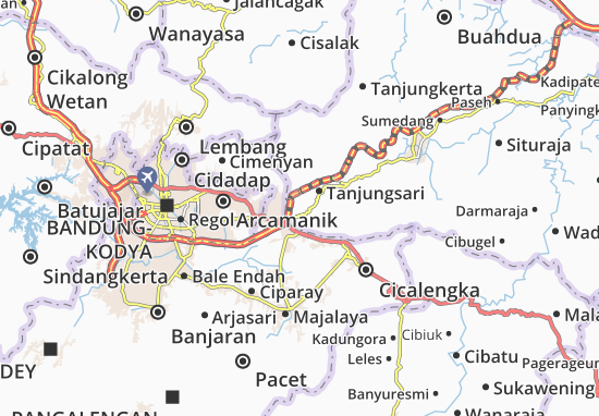 Karte Stadtplan Cikeruh