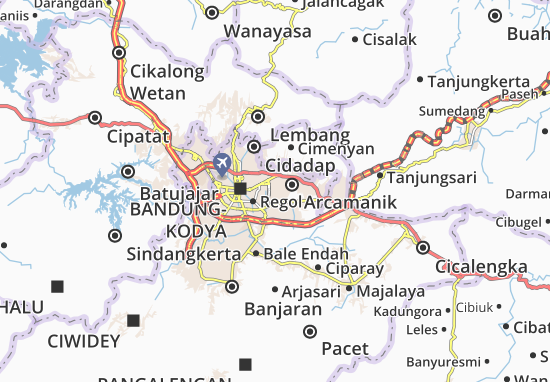Kiaracondong Map