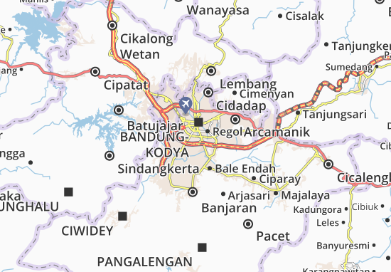 Kaart Plattegrond Bojongloa Kidul