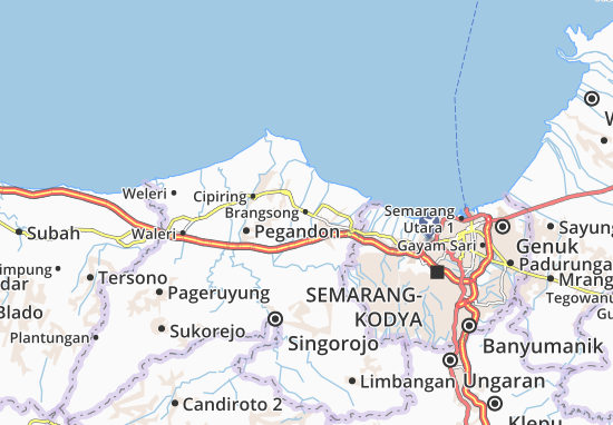 Karte Stadtplan Brangsong