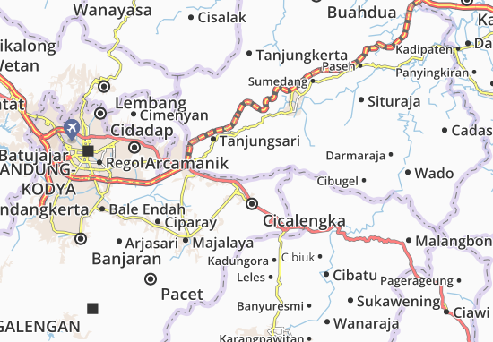 Kaart Plattegrond Cimanggung