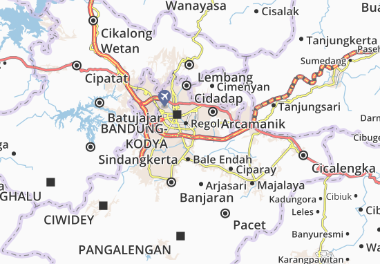 Kaart Plattegrond Bandung Kidul