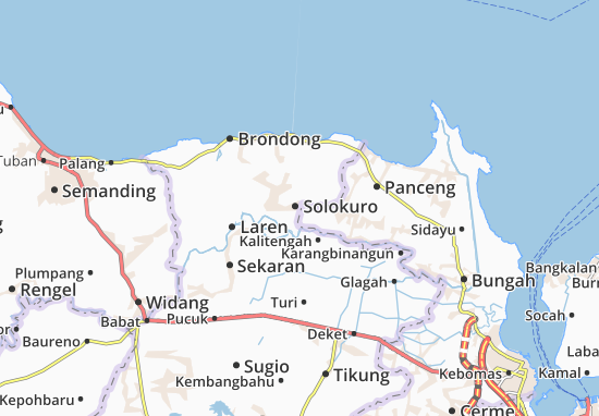 Karte Stadtplan Solokuro