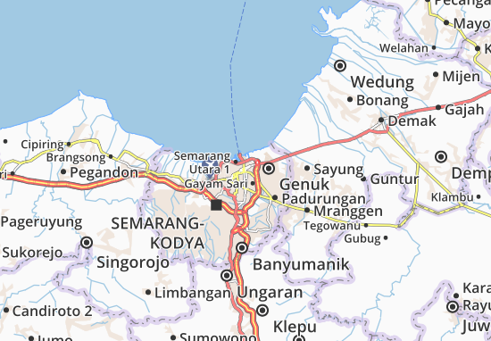Karte Stadtplan Tembalang 2