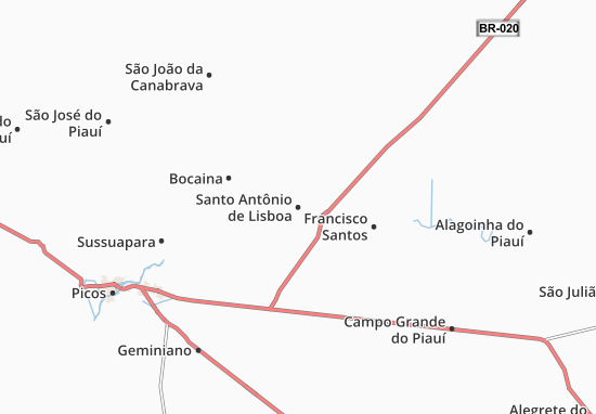 Mapa Santo Antônio de Lisboa