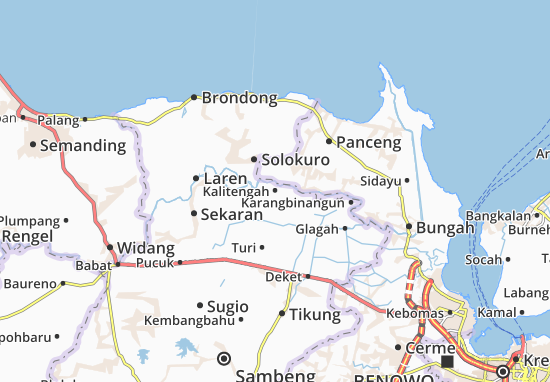Kaart Plattegrond Kalitengah