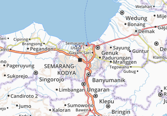 Gajahmungkur Map