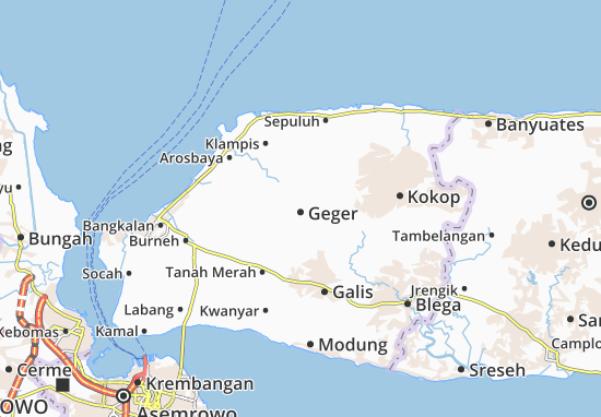 Mapa Geger