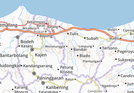 Wonotunggal Map