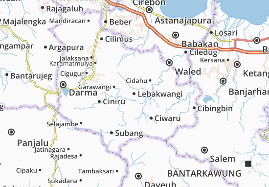 Karte Stadtplan Lebakwangi