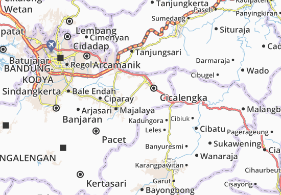 Karte Stadtplan Cikancung