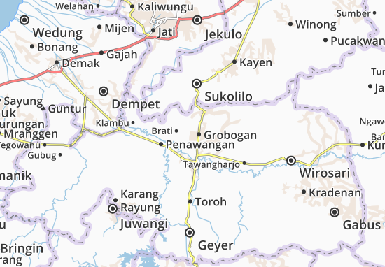 Mapa Grobogan