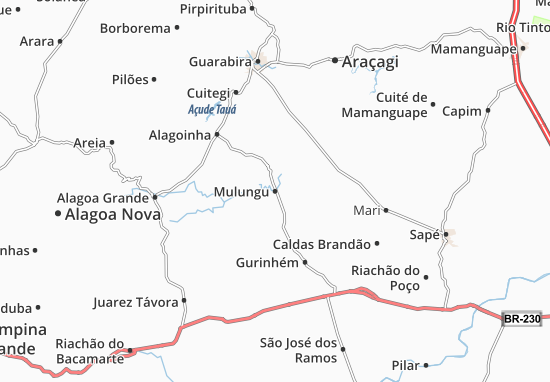 Karte Stadtplan Mulungu