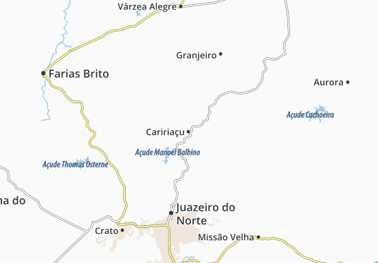 Karte Stadtplan Caririaçu