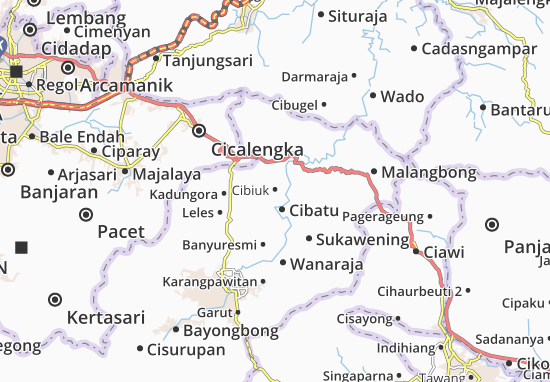 Karte Stadtplan Cibiuk