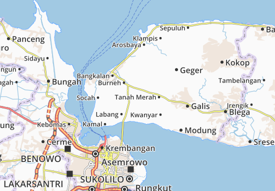 Karte Stadtplan Tragah