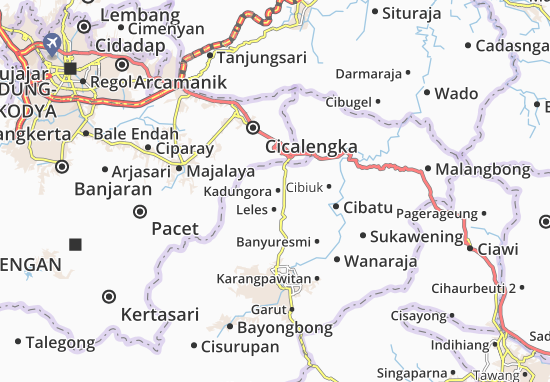 Mapa Kadungora