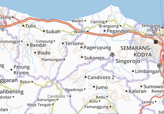 Karte Stadtplan Sukorejo