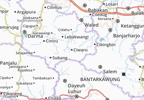 Karte Stadtplan Ciwaru