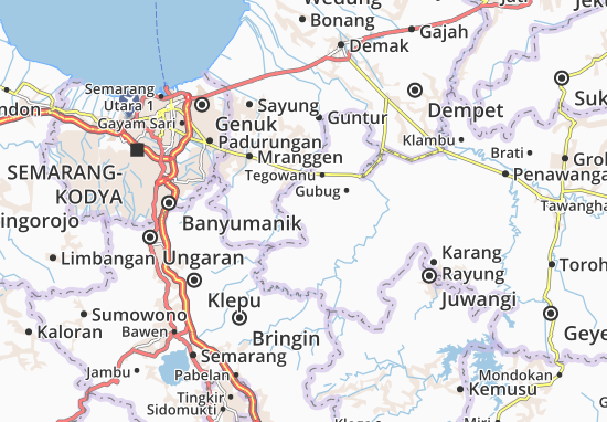Karte Stadtplan Tanggungharjo