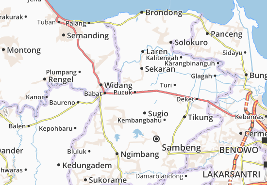 Karte Stadtplan Pucuk