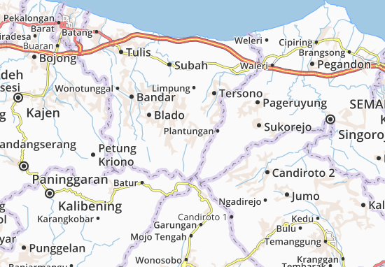 Karte Stadtplan Bawang