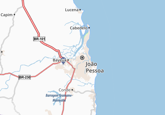 Kaart Plattegrond João Pessoa