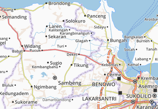 Karte Stadtplan Deket