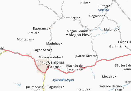 Matinhas Map