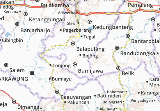 Mapa Bojong