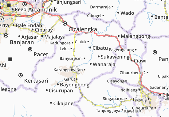 Kaart Plattegrond Banyuresmi