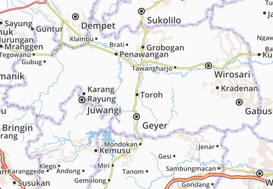 Karte Stadtplan Toroh