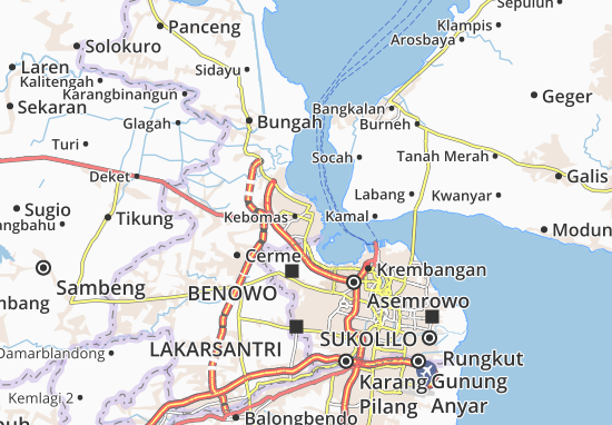 Karte Stadtplan Gresik