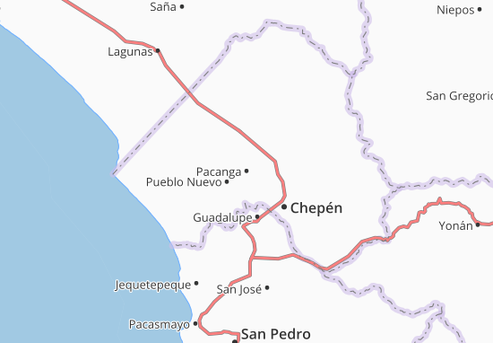 Karte Stadtplan Pacanga