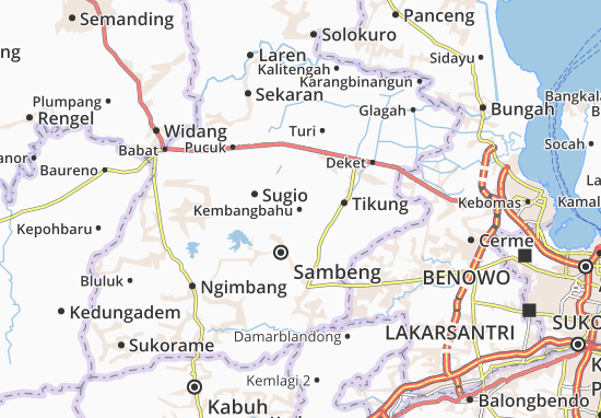 Karte Stadtplan Kembangbahu