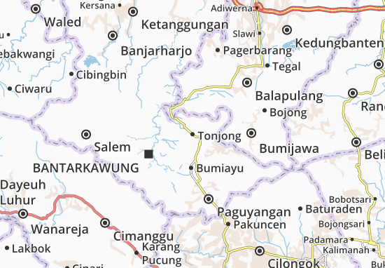 Kaart Plattegrond Tonjong