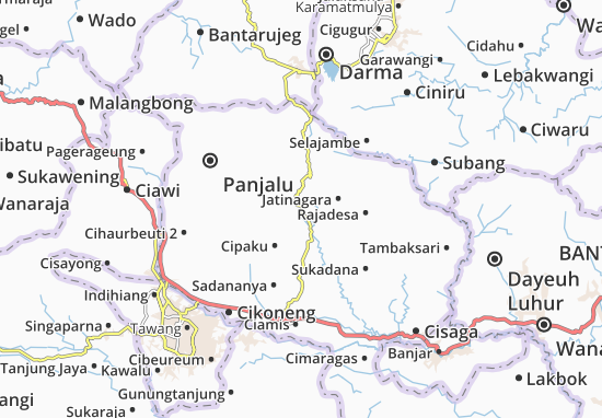 Karte Stadtplan Kawali