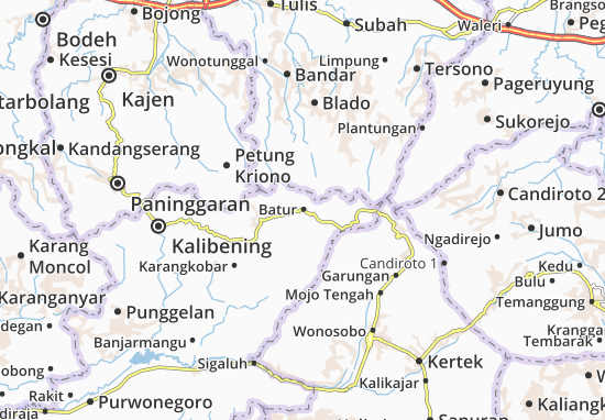 Kaart Plattegrond Batur