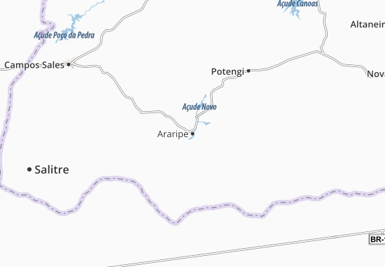 Karte Stadtplan Araripe