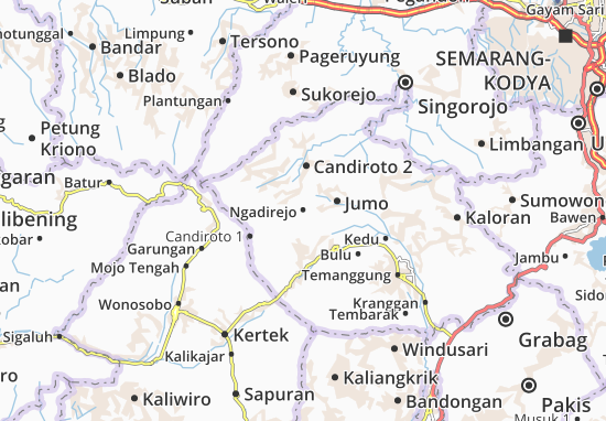 Karte Stadtplan Ngadirejo