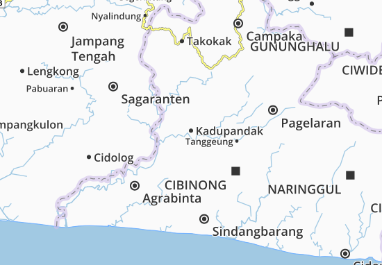 Mapa Kadupandak