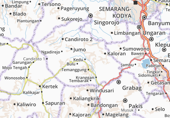 Karte Stadtplan Kedu