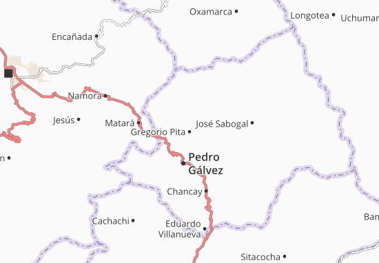 Karte Stadtplan Gregorio Pita