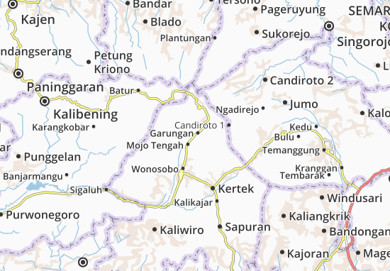 Karte Stadtplan Garungan