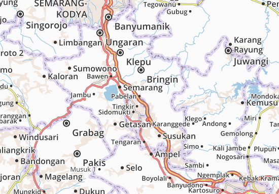 Karte Stadtplan Pabelan