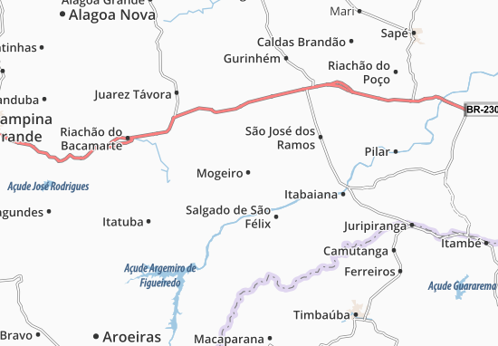 Kaart Plattegrond Mogeiro