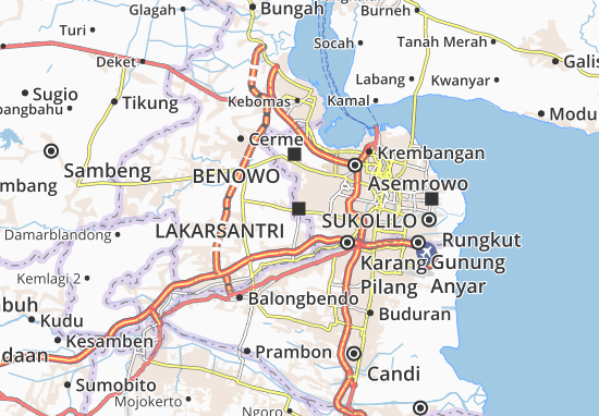 Lakarsantri Map