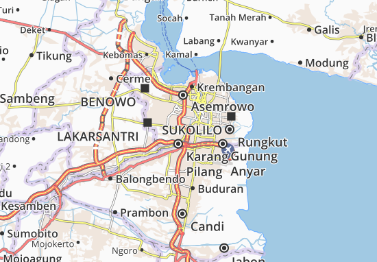 Karte Stadtplan Jambangan