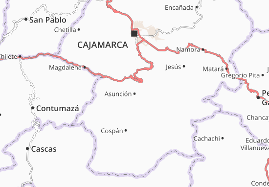 Kaart Plattegrond Asunción